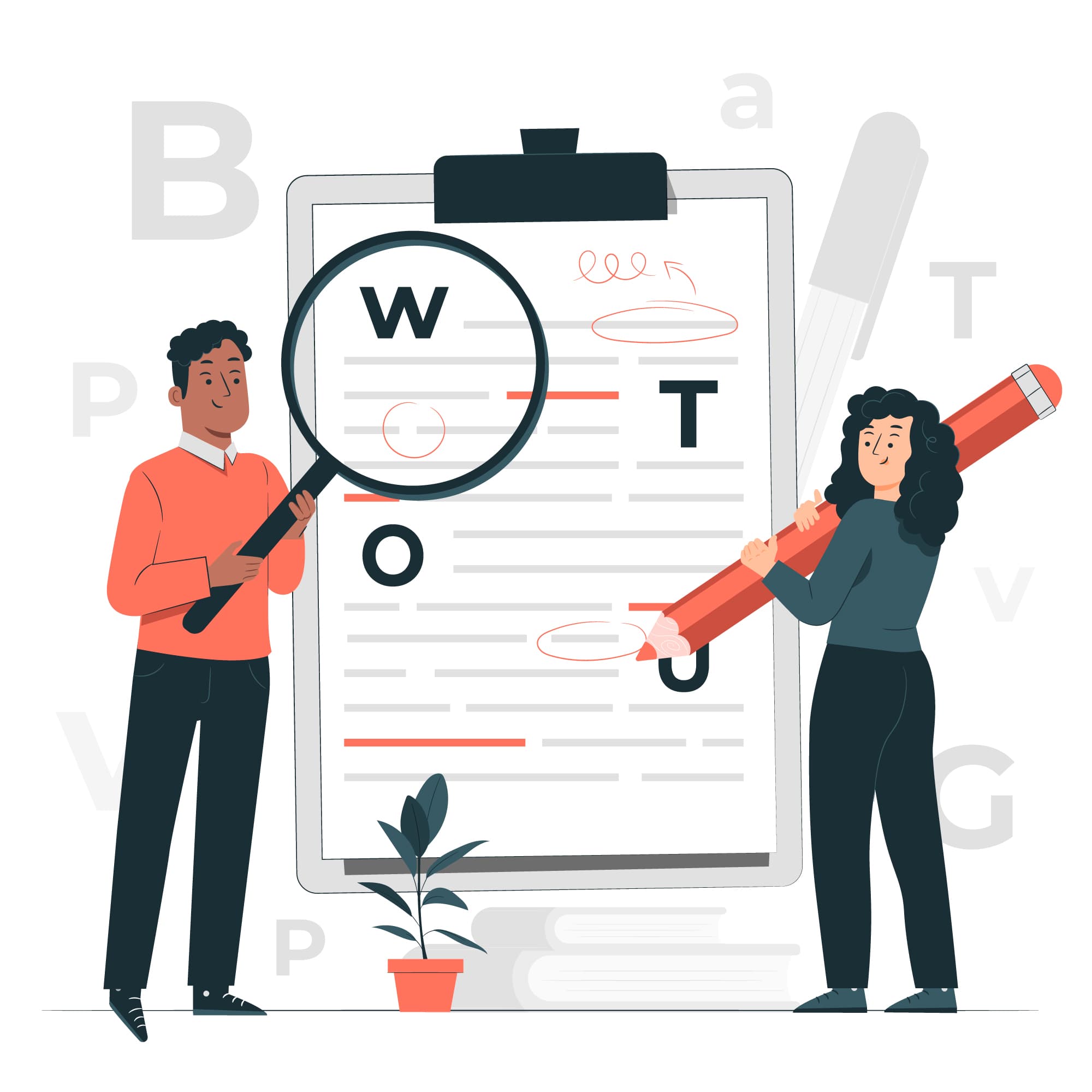 AI detector for research papers Research papers illustration